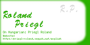 roland priegl business card